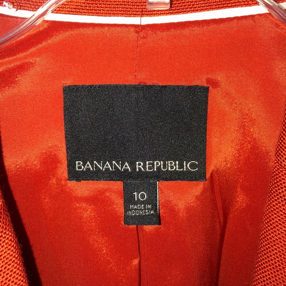 Banana Republic Summer orange blazer